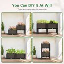 GobekUsa Large Plastic Flower Pot for Indoor & Outdoor Gardening