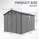 Alora Large Plastic Lockable Resin Outdoor Storage Shed With Window And Floor (SAK25870) by SAKSBY WHOLESALE