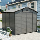 Alora Large Plastic Lockable Resin Outdoor Storage Shed With Window And Floor (SAK25870) by SAKSBY WHOLESALE