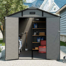 Alora Large Plastic Lockable Resin Outdoor Storage Shed With Window And Floor (SAK25870) by SAKSBY WHOLESALE