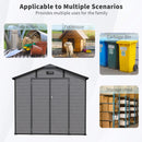 Alora Large Plastic Lockable Resin Outdoor Storage Shed With Window And Floor (SAK25870) by SAKSBY WHOLESALE