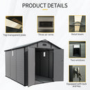 Alora Large Plastic Lockable Resin Outdoor Storage Shed With Window And Floor (SAK25870) by SAKSBY WHOLESALE