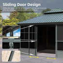 [12X14FT] Alora Veranda Large Heavy-Duty All-Season Steel Top Aluminum Double Roof Backyard Sunroom (SAK97284) by SAKSBY WHOLESALE