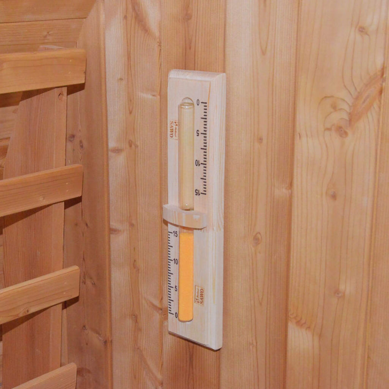 Thermora Large Premium American White Oak Outdoor Wooden Barrel Sauna With 4.5KW Sauna Heater (SAK45968)