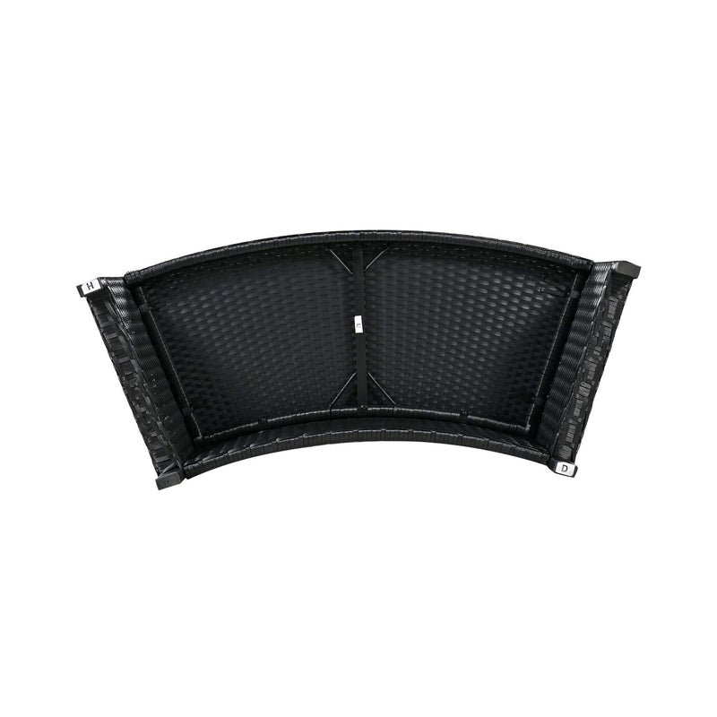 Alora Large Premium Surround Spa Patio Rattan Sofa Set With Storage Compartments And Cushions (SAK75629)