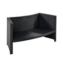 Large Premium Surround Spa Patio Rattan Sofa Set With Storage Compartments And Cushions (SAK75629)