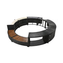 Alora Large Premium Surround Spa Patio Rattan Sofa Set With Storage Compartments And Cushions (SAK75629)