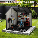 Alora Large Resin Outdoor Storage Shed With Floor, Windows, And Lockable Door (SAK98421) by SAKSBY WHOLESALE