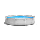 Large Round Above Ground Swimming Pool With Pool Cover, 12FT (SAK53722)