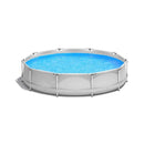 Large Round Above Ground Swimming Pool With Pool Cover, 12FT (SAK53722)