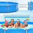 Large Round Above Ground Swimming Pool With Pool Cover, 12FT (SAK53722)