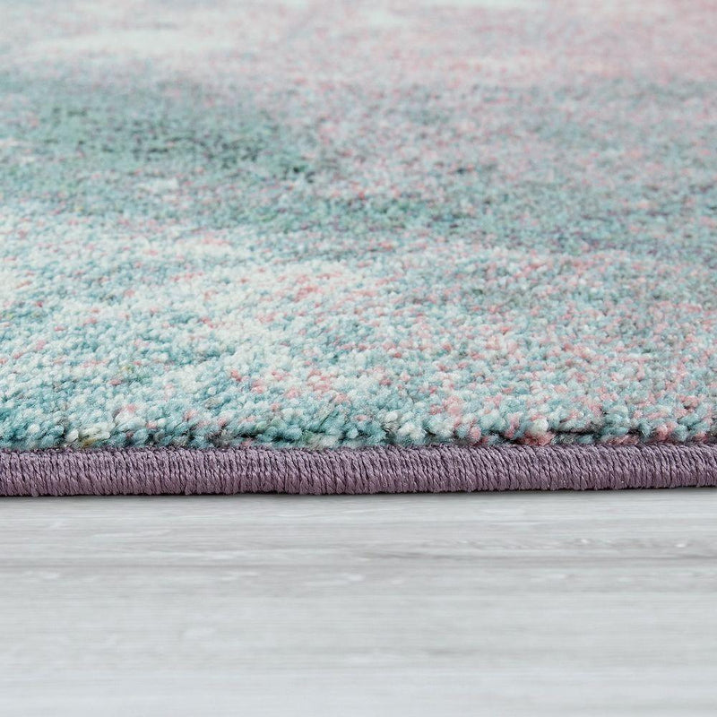 Abstract Area Rug Mero with Artful Pastel Colors