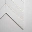 Large Trapeze Bianco Dolomiti Honed Marble Waterjet Decos 13 7/16x13 7/16