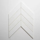 Large Trapeze Bianco Dolomiti Honed Marble Waterjet Decos 13 7/16x13 7/16