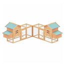 Large Wooden Backyard Hen Chicken Coop Enclosure W/ Nest Box & Run, 160" (SAK96451)