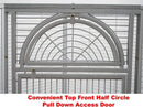 GobekUsa Large Wrought Iron Parrot Cage with Rolling Base