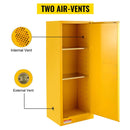 Large Yellow Heavy Duty Flammable Welded Fireproof Storage Cabinet, 35" (SAK52837)