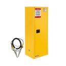 Large Yellow Heavy Duty Flammable Welded Fireproof Storage Cabinet, 35" (SAK52837)