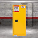 Large Yellow Heavy Duty Flammable Welded Fireproof Storage Cabinet, 35" (SAK52837)