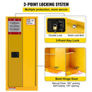 Large Yellow Heavy Duty Flammable Welded Fireproof Storage Cabinet, 35" (SAK52837)
