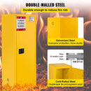 Large Yellow Heavy Duty Flammable Welded Fireproof Storage Cabinet, 35" (SAK52837)
