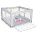 Large Baby Playpen BPA-Free Foldable Toddlers Safety Fence Play Yard with Zipper Gate by LJGDeals
