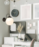 Large Modern Globe Wall Sconce