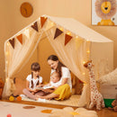Large Toddler Playhouse Tent with Door Curtains Windows by LJGDeals