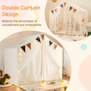 Large Toddler Playhouse Tent with Door Curtains Windows by LJGDeals