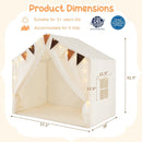 Large Toddler Playhouse Tent with Door Curtains Windows by LJGDeals