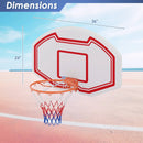 Large Wall Mounted Basketball Hoop with Shatter-proof Backboard by LJGDeals