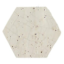 Latte Glazed Hexagon Terracotta Tiles 6x6
