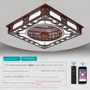 GobekUsa Integrated Invisible Ceiling Fan Lamp Chandelier for Living Room, Dining Room, Bedroom