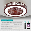 GobekUsa Integrated Invisible Ceiling Fan Lamp Chandelier for Living Room, Dining Room, Bedroom
