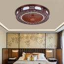 GobekUsa Integrated Invisible Ceiling Fan Lamp Chandelier for Living Room, Dining Room, Bedroom