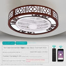 GobekUsa Integrated Invisible Ceiling Fan Lamp Chandelier for Living Room, Dining Room, Bedroom