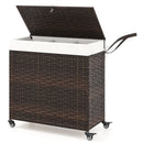 Laundry Hamper with Wheels and Lid by LJGDeals