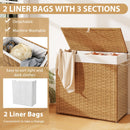 Laundry Hamper with Wheels and Lid by LJGDeals