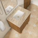 James Martin Laurent 30" Dual Mount Single Bathroom Vanity, Honey Oak