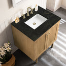 James Martin Laurent 30" Dual Mount Single Bathroom Vanity, Light Natural Oak