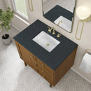 James Martin Laurent 36" Dual Mount Single Bathroom Vanity, Honey Oak