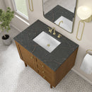 James Martin Laurent 36" Dual Mount Single Bathroom Vanity, Honey Oak