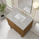 James Martin Laurent 36" Dual Mount Single Bathroom Vanity, Honey Oak