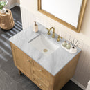 James Martin Laurent 36" Dual Mount Single Bathroom Vanity, Light Natural Oak
