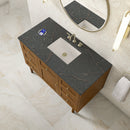 James Martin Laurent 48" Dual Mount Single Bathroom Vanity, Honey Oak