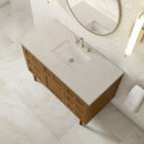 James Martin Laurent 48" Dual Mount Single Bathroom Vanity, Honey Oak