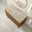 James Martin Laurent 48" Dual Mount Single Bathroom Vanity, Honey Oak
