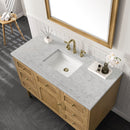 James Martin Laurent 48" Dual Mount Single Bathroom Vanity, Light Natural Oak