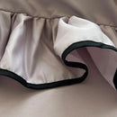 GobekUsa Cooling Silky Ruffled Bedding Set 180X220 - 4 Piece Smooth Fitted Sheet