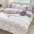 GobekUsa Cozy Pattern Printed 4Pcs Single Bedding Set - Soft Cotton Fabric
